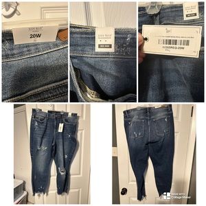 NWT size 20 Judy Blue distressed jeans